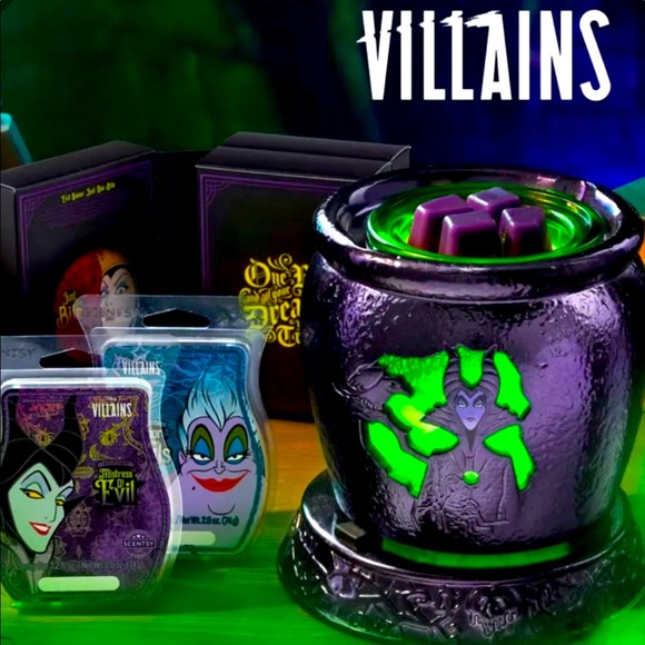 SCENTSY WARMER VILLIANS WITH WAX BOX - Picture 2 of 6